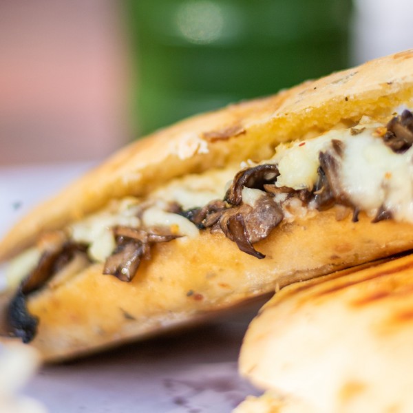 Garlic Mushroom Mozzarella & Havarti Toastie Recipe